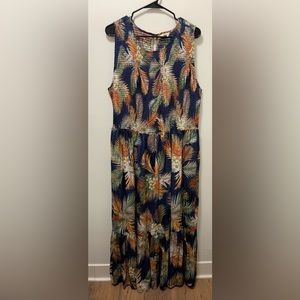 Tropical Print Maxi dress